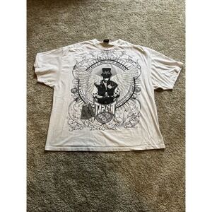 Tapout 2000s Y2K Charles Lewis Jr Believe Angel Wings UFC 2X/3XL White